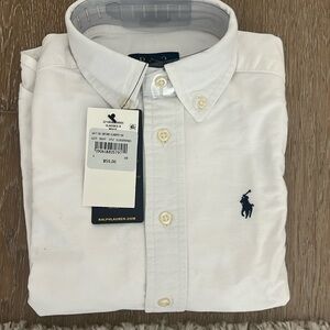 NEW (no tag) Polo Ralph Lauren White Oxford